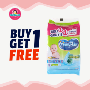 Mamy poko Tisu Basah Anti Septik Hijau 48 Sheet Beli 1 gratis 1
