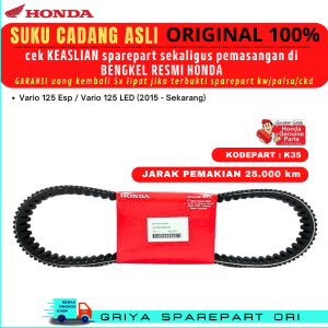 Vanbelt Vario 125 Original Asli Vanbelt Vario 150 LED Original Honda Vanbelt Vario 125 LED Original AHM Roller Vario 150 Original Roller Vario 125 Original Asli Roller Vario 125 LED Original Kodepart K35 ORIGINAL HONDA