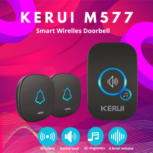 Bel Rumah Wireless Bel Pintu KERUI M577 2 Transmitter F52 Waterproof
