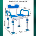 Ghế Tắm Đa Chức Năng Cao Cấp Cho Người Già,  Bô Tắm Người Bệnh Điều Chỉnh 6 Mức Chịu Tải 125kg. 