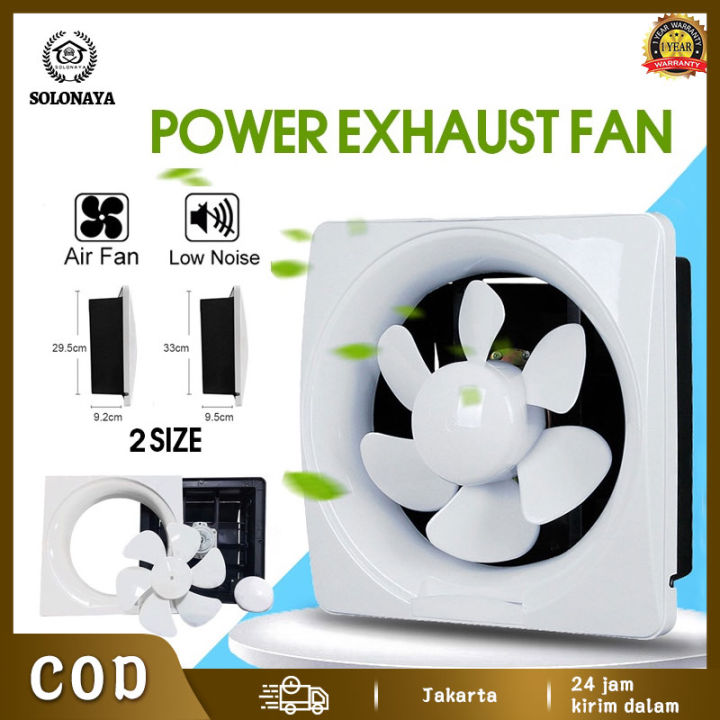 Exhaust Fan 6/8/10/12 inch Household Exhaust Fan Bathroom Toilet Kitchen Exhaust Fan Bass Ventilation Durable