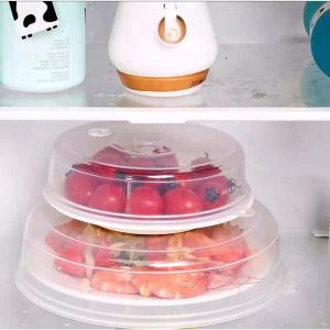 Food-grade PP Plastic Fresh-keeping Lids Microwave Food Cover Clear Lid Safe Vent Kitchen Tools