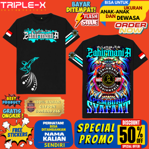 KAOS ZAHIRMANIA LENGAN PENDEK UKURAN ANAK DAN DEWASA"FREE STIKER"