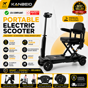 KANBEIO PMA | PMD | Automatic Folding Scooter | Lightweight Scooter | Four Wheel Elderly Mobile Scooter