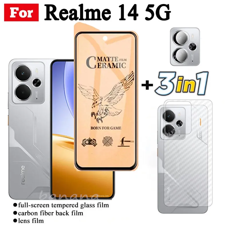 Kit De Protection Aerku Pour Realme 14X 5G : 3 Verres Trempés 9H + 3 Protecteurs Caméra - Anti-rayures, Anti-traces - 13