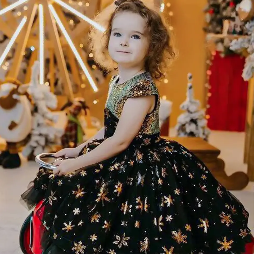 Baby girl gold outlet christmas dress