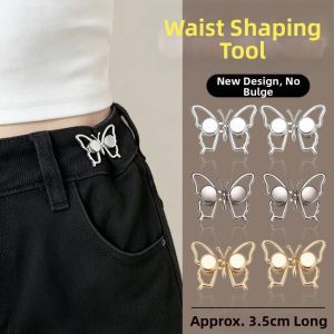 NOBLEE Hình dạng con bướm Khóa thắt lưng hình bướm Có thể tháo rời Hợp Khóa thắt eo Có thể điều chỉnh Khóa thắt lưng quần áo Váy
