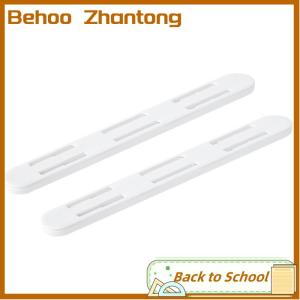 Behoo 2Pcs Set White Slides Drawer Sliding Rails Bin Tracks For Kitchen Bedroom Closet Slides Pullout Track Drawer Basket Pull Rail