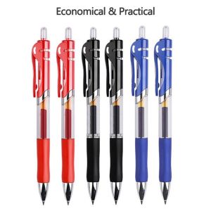 New store welfare Gel Pen Retractable Black/red/blue ink Colored 0.5 mm