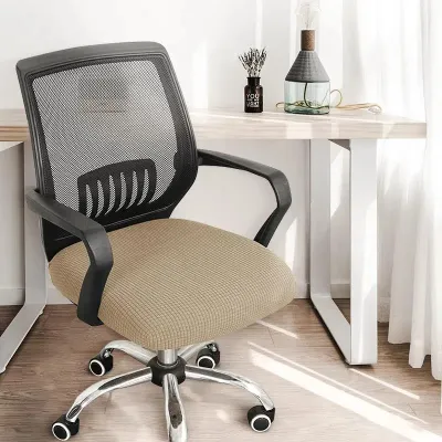 QIHUISHI Ghế văn phòng lưới thanh lịch với bọc nhung đàn hồi dày cho Comfort và phong cách
