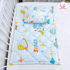 Bộ gối nệm Katina House cho bé đi học 70x100cm vải Tencel cực mềm mát họa tiết đáng yêu