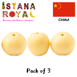 PREMIUM GOLDEN PEARS IMPORTED FROM CHINA - PACK OF 3 - ISTANA ROYAL FRUITS