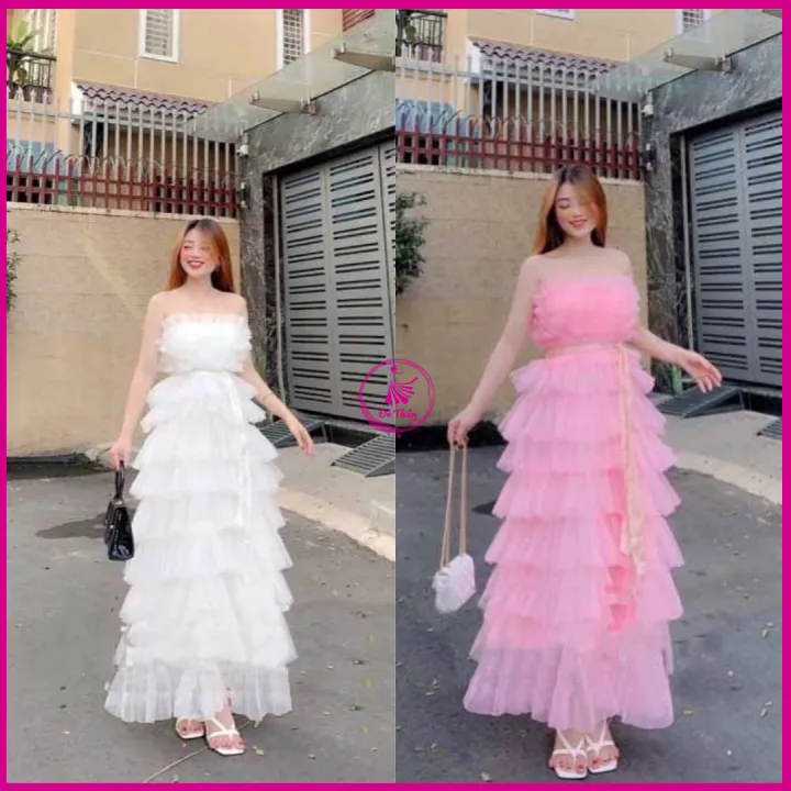 Mesh%20Floor%20Luxury%202-Line%20Dress%20-%20Maxi%20Lightweight%20Suitable%20for%20Beach%20Travel%20Du%20Thien%20Shop%20-%20Image%203