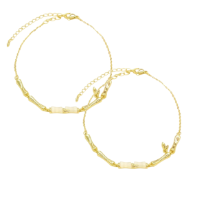 【ไม้ไผ่นำมาความสงบสุข】สร้อยข้อเท้าทรงไม้ไผ่นำโชค Retro ไม่ซีดจางฤดูร้อนเครื่องประดับ สร้อยข้อเท้าระฆังไม้ไผ่เงินชุบสำหรับผู้หญิง แหวนข้อเท้าโชคดีแบบใหม่ที่ทันสมัย