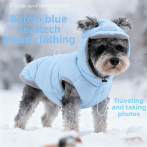 OUTOPEN Thickened Dog Down Jacket Warm Comfortable Winter Cotton Coat Fashion Cold Protection Dog Hood Coat Winter Season