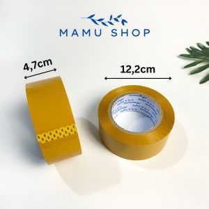 Băng keo đóng hàng băng keo trong suốt và đục 200 yard (0.3kg/cuộn) Mamu shop M151
