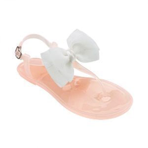 [Free Shipping] WomenS Jelly PvcT Flat Sandals Butterfly Casual Outdoor Jelly Transparent Sandals