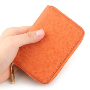 [JIUZUN]PU Leather Cross Pattern Zipper Short Wallet For Women Men Coin Purse Wallet With Card Holder In Stock Japanese-style Korean Style /Couple Wallet
