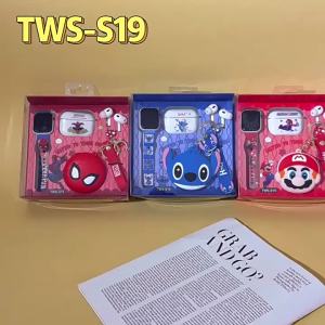 Free Case + Pendant Cartoon Stitch Earphone Bluetooth In-Ear Noise Reduction Sports Wireless TWS Earbuds Cartoon Headsets For Boys Girls Birthday Christmas Gifts