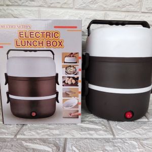[Hàng nội địa Trung] Cặp lồng cơm giữ nhiệt cà men nấu cơm và hâm nóng Hộp cơm giữ nhiệt Hộp cơm cắm điện văn phòng hâm nóng 3 tầng ruột INOX