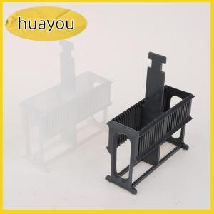 huayou ชุดจานชั้นวางโถสำหรับใส่กล้องจุลทรรศน์ ชั้นวางสีแบบสไลด์24ช่อง