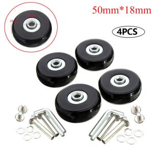 4Pcs Roda Koper / Roda Putar 360 / Roda Koper Viber / Roda Koper Polo / Roda Koper Travel / Pengganti Karet Luggage Replacement Wheel 45 50mm