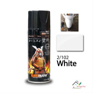 Sơn xịt Samurai Chính Hãng màu Trắng - 102. (400ml)