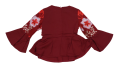 Mylilangelz J&Y Floral Peplum Baju Kurung Budak Perempuan Kid Baju Raya (Maroon). 
