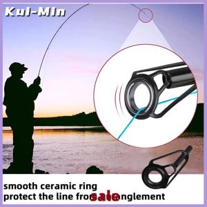 Kui-Min Stainless Steel Fishing Top Rod Guide Porcelain Ring 8pcs DIY Fishing Pole Tip Repair Rod Tip Accessories Fishing Tackle Pesca