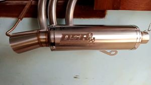 knalpot corong DSR laser sarteng gantungan bawah