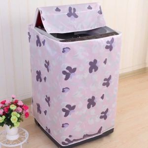 【HOMESTYLISH】 Waterproof PVC Top Loading Washing Machine Cover 6KG-8.5KG (55x58x87cm) - Dust & Splash Protection Thick Satin Material Reusable & Easy Clean Stylish Store New