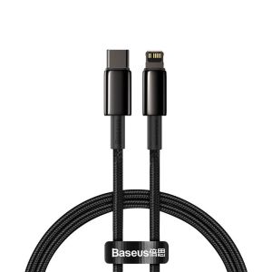ของแท้ BASEUS Tungsten สาย USB Type C PD 20W สำหรับ iPhone iPad SE 11 12 13 14 15 Pro x XS XR XSMAX 8 7 Plus iOS สายชาร์จไว