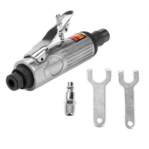 Pneumatic Die Grinder 1/4Inch Air Die Grinder Kit with Double Size Collet Head Safety Lock Aluminum Housing Easy Disassembly and Installation
