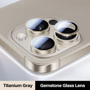 【1 Set】Diamond Level Protection Ultra HD Glass Lens For iPhone 17 Air / 16 /15 / 14 / 13 / 12 / 11 Pro Max Plus Mini Alloy Ring Camera Lens Protector Tempered Film With Installer Kit