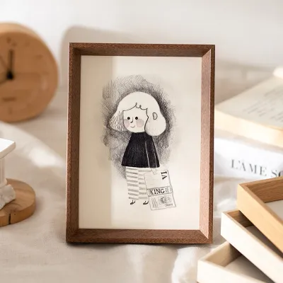 SG Stock [Bulk Price] Wooden Photo Frame Elegant Picture Frame Table Wall Display Graduation Photos Christmas Gift Home Office Decoration