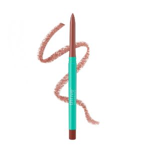 Thrive Causemetics Lip Filler Long-Wearing + Plumping Lip Liner Shea Butter Hydrating Lip Plumper Retractable Lip Liner Pencil Built In Sharpener Vegan & Cruelty Free Ebony (Fuchsia Pink)