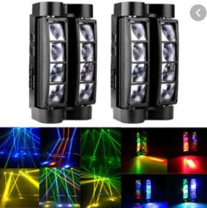 nbc ไฟดิสโก้ 8LED Spider Beam Moving Head