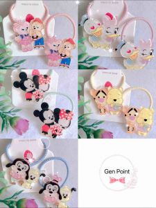 Ready Stock Fashion Kids Acrylic Cartoon Hsir Ties Cute Glitter Haiband Hair Accessories时尚可爱亚克力卡通发绳闪粉马尾发圈头绳橡皮筋发绑头饰发饰
