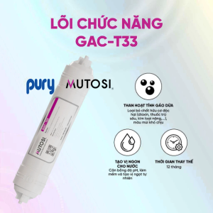 COMBO Lõi Lọc Chức Năng MUTOSI - Hàng chính hãng - T33 Bio Ceramic Mineral Far Infrared Nano Alkaline Hydrogen