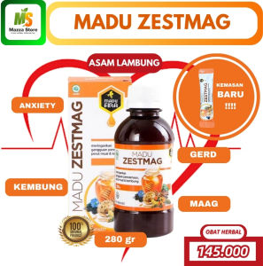 MADU ZESTMAG Original Obat Asam Lambung Gerd Anxienty Maag Kronis Luka Radang Lambung Ampuh Zetsmag