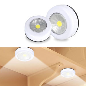 COB LED Under Cabinet Light with Adhesive Sticker Wireless Wall Lamp Wardrobe Cupboard Drawer Closet Bedroom Kitchen Night Light