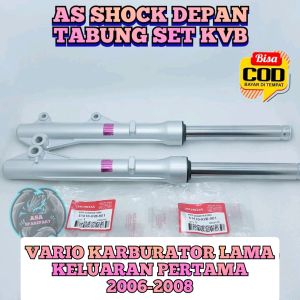 As Shock Depan + Tabung Asli Original Honda KVB Vario 110 CW Karbu As Shock Breaker Set Shockbreaker Shok Sok Depan Ori AHM