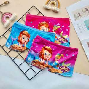 3pcs CD Celana Dalam Anak Perempuan Boxer Karakter Lucu 1-7Tahun Free Pouch