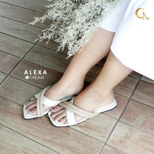 Gie.id - Alexa Sandal Flat Wanita Two Tone Colors