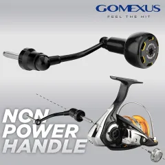 Gomexus Plug&Play Aluminum Power Handle for Daiwa Saltist Spinning Reel, Black Blue Handle / for Saltist 3500-4000/MQ 5000-6000