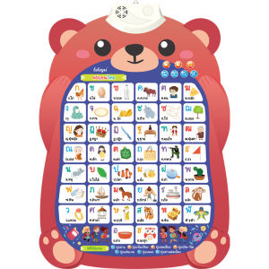 แผ่นการเรียนรู้ โดราเอมอน โปสเตอร์พูดได้ แผ่นเรียนรู้กดมีเสียง A-Z / ก-ฮ พร้อมตัวเลข 1-10 (คละสี)