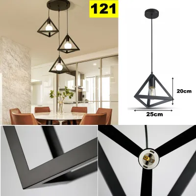 Lampu Gantung Lampu deco Pendant Light Modern Simple Nordic Designer Triangle Cube
