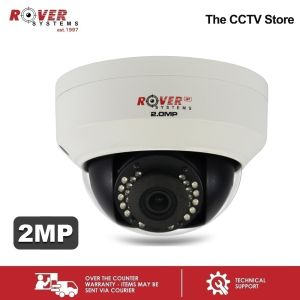 Rover Systems 2MP 1080P WDR Low Light Dome Indoor IP CCTV Camera Up to 30m IR Distance IP Security Camera