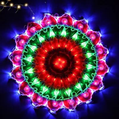 NEW Christmas Parol Light Lantern Seasonal Outdoor Decoration Lights Xmas Lights for Wedding & Bedroom & Bar Star Eye-Dazzling Dancing LED Christmas Colorful Lights