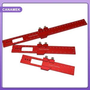 【CANAMEK】 Precision T Type Pocket Ruler Inch Metric Measuring Tool With Slide Stop For Carpentry Marking Multi-function Measuring Aid Tool